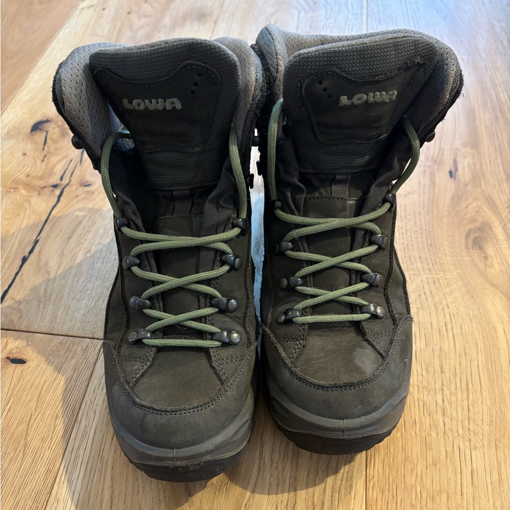 Lowa Hiking Boots with Green Laces